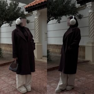 Manteau marron foncé