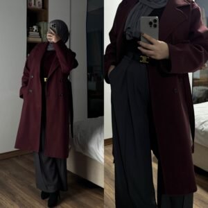 Manteau bordeaux
