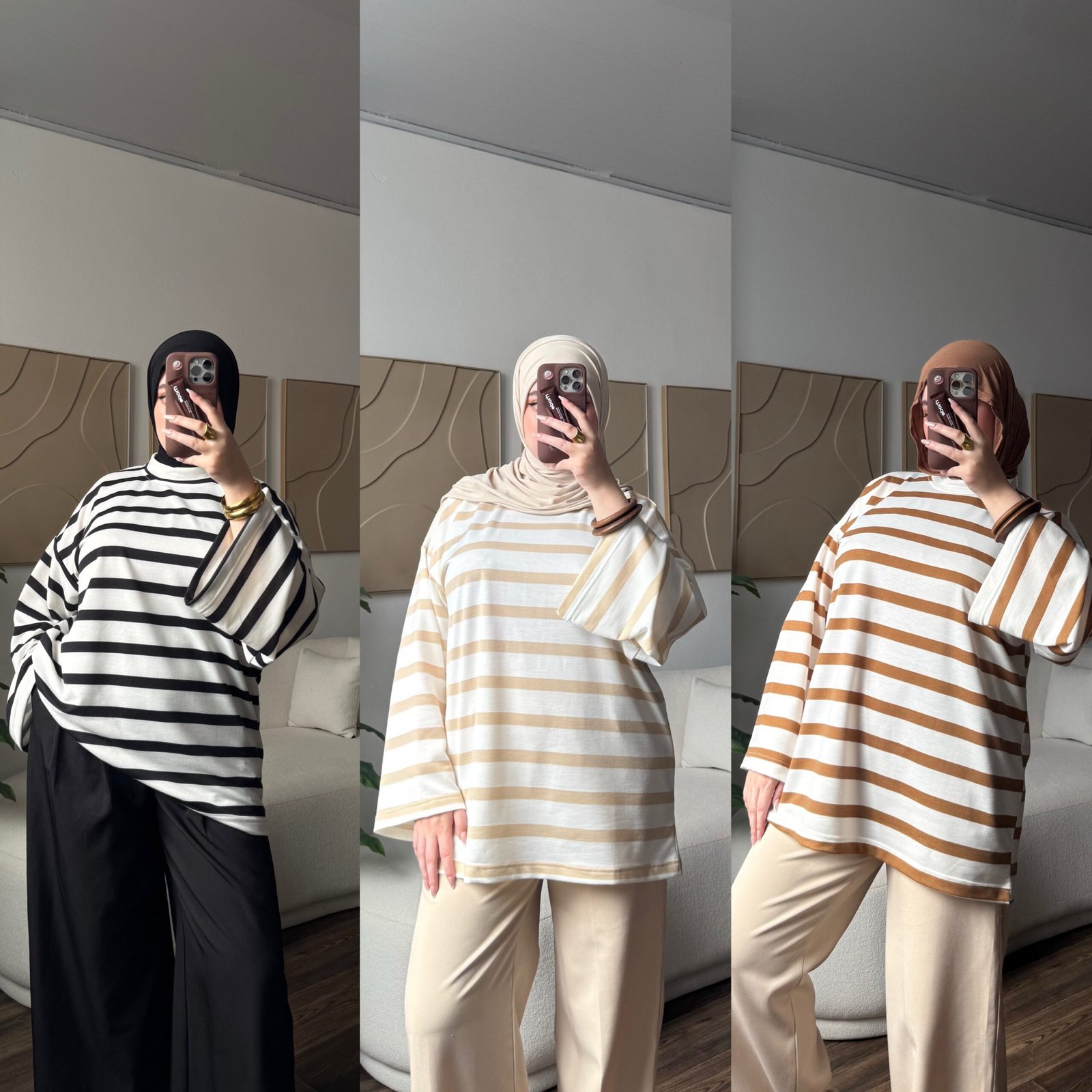 Striped T-shirt oversize